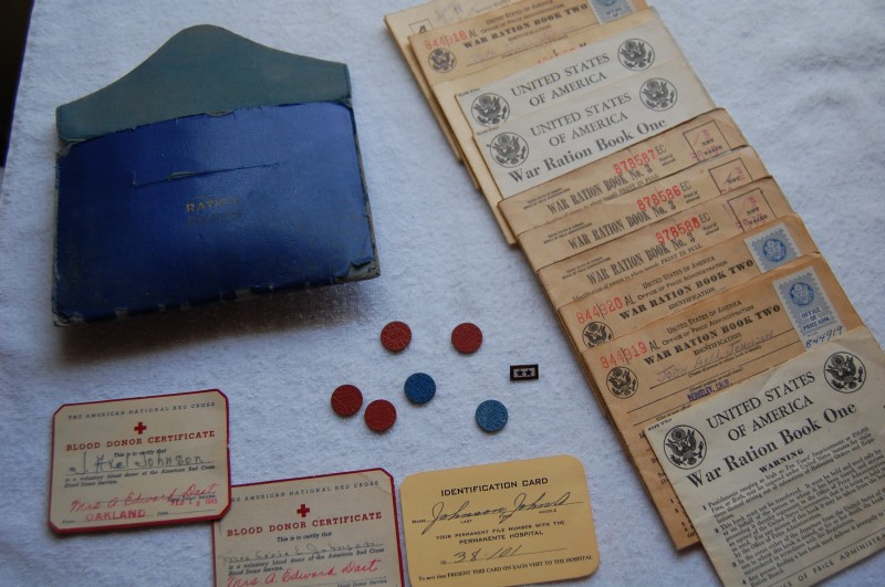 WWII war rations books