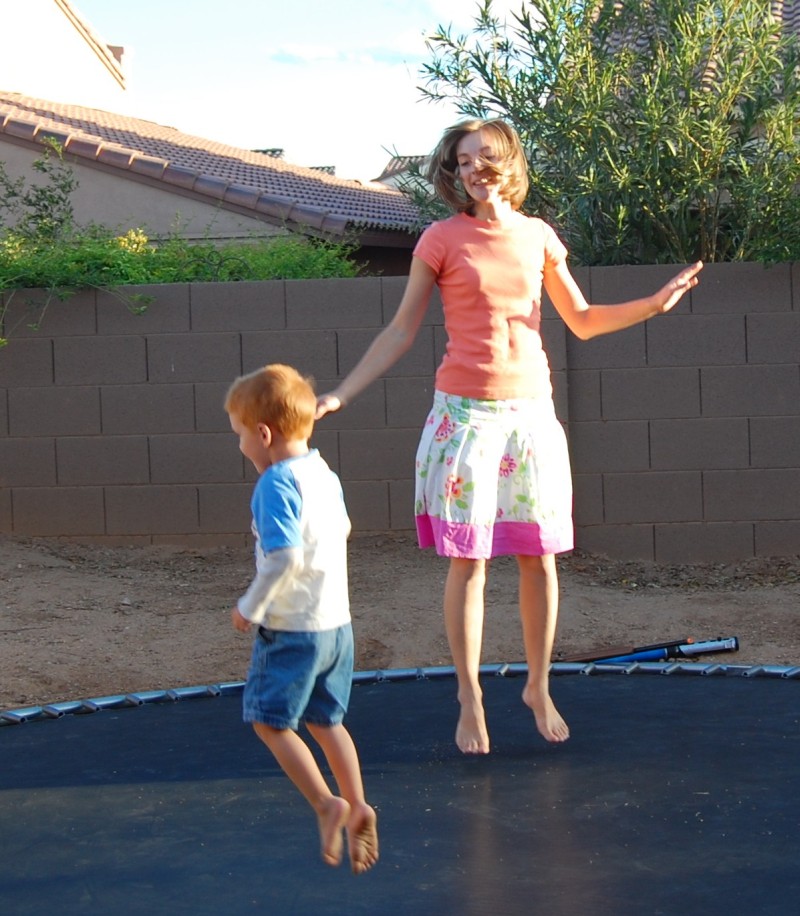 trampoline closeup